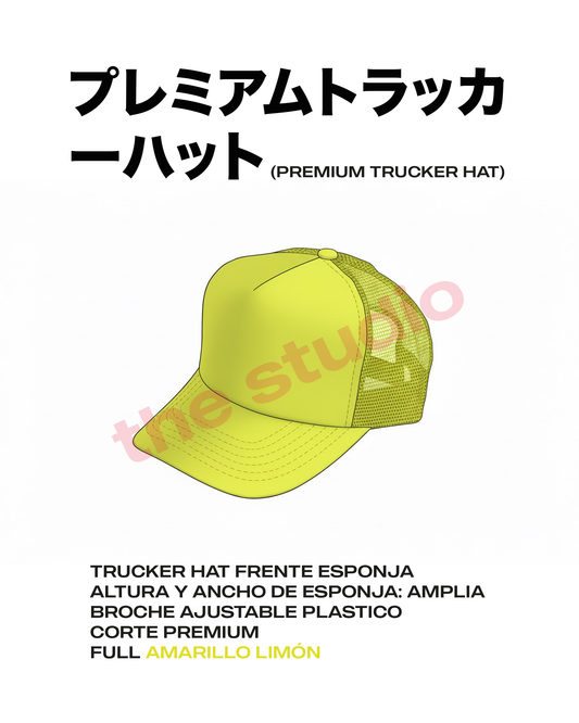 TRUCKER HAT FULL AMARILLO LIMÓN