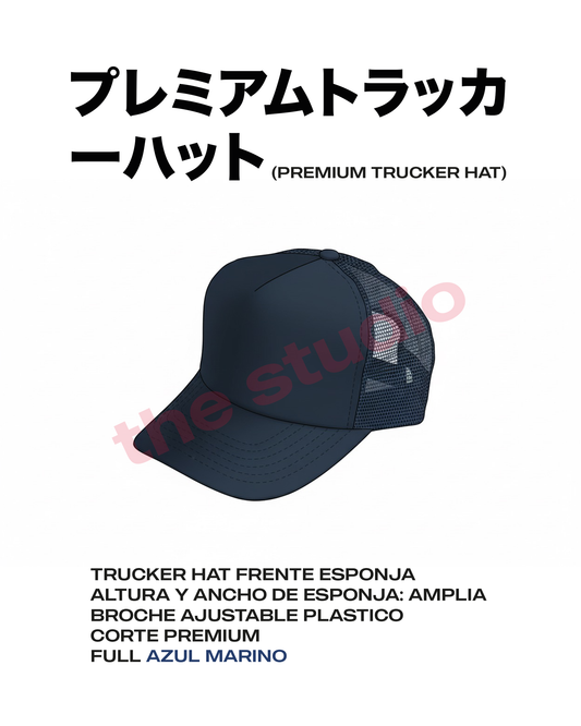 TRUCKER HAT FULL AZUL MARINO